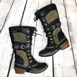 Sorel Conquest Carly Lace Up Knee High Boots